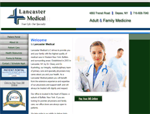 Tablet Screenshot of lancaster-medical.com